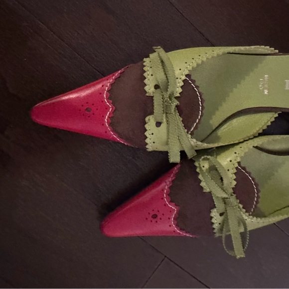 Missoni Vibrant Pink and Yellow Mules - Picture 8 of 8